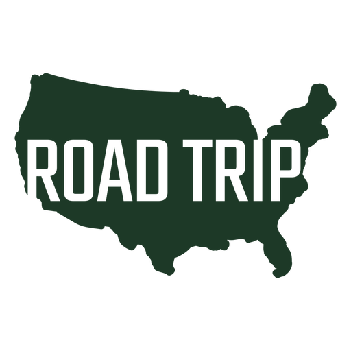 Road trip geography map PNG Design