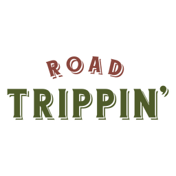 Straßen-Trippin-Schriftzug PNG-Design