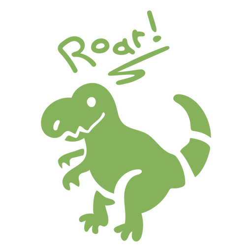 Download Roar T Rex Dinosaur Flat Transparent Png Svg Vector File PSD Mockup Templates