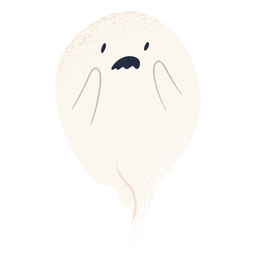 Personagem fantasma engraçado assustado Desenho PNG