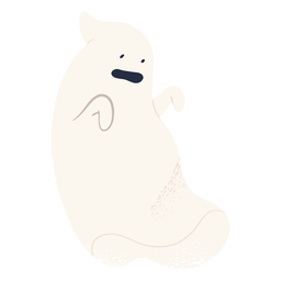 Scary ghost character halloween design