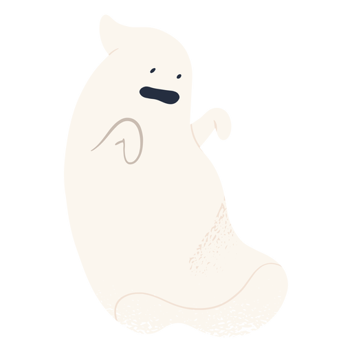 Scary ghost character halloween design PNG Design