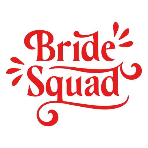 Serif Braut Squad Zitat PNG-Design