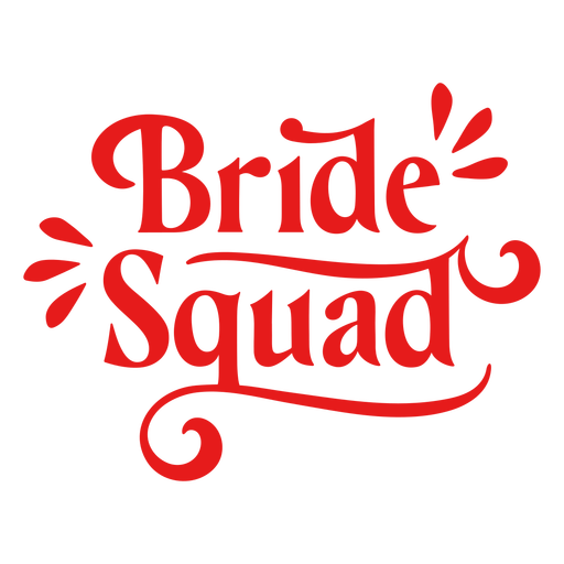 Serif bride squad quote PNG Design