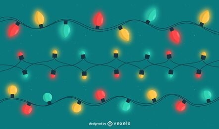 Colored Christmas Lights Design Pack