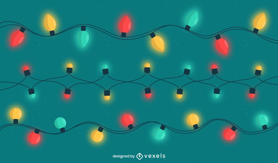 Colored Christmas Lights Design Pack Colored Christmas Lights Design Pack