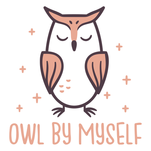 Sparkly owl cute design PNG Design