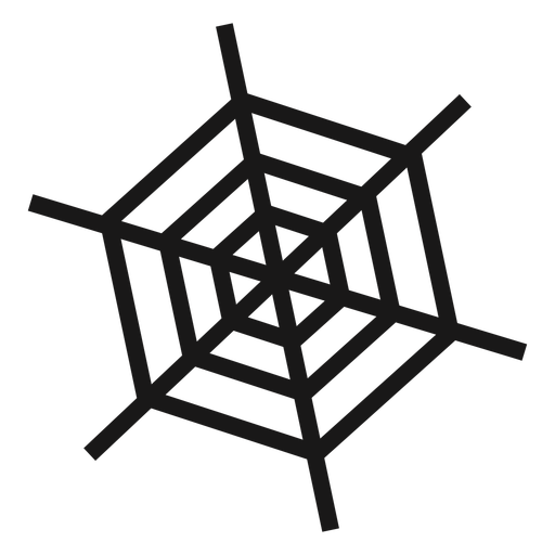 Spinnennetz Halloween-Ikone PNG-Design