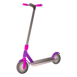 Design realista de scooter de duas rodas Desenho PNG