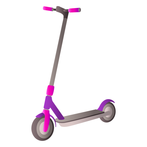 Design realista de scooter de duas rodas Desenho PNG