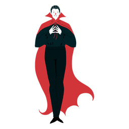 Design PNG E SVG De Personagem De Desenho Animado Vampiro Para Camisetas