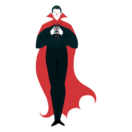 Abrigo de personaje vampiro Diseño PNG