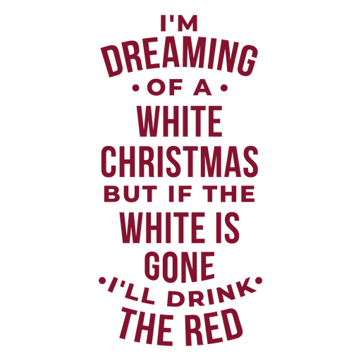 Download Wishing a white christmas wine bag - Transparent PNG & SVG ...