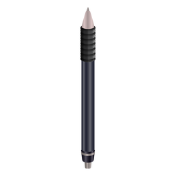Diseño realista de pluma negra de escritura