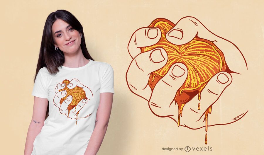 Squeezed orange t-shirt design Squeezed orange t-shirt design