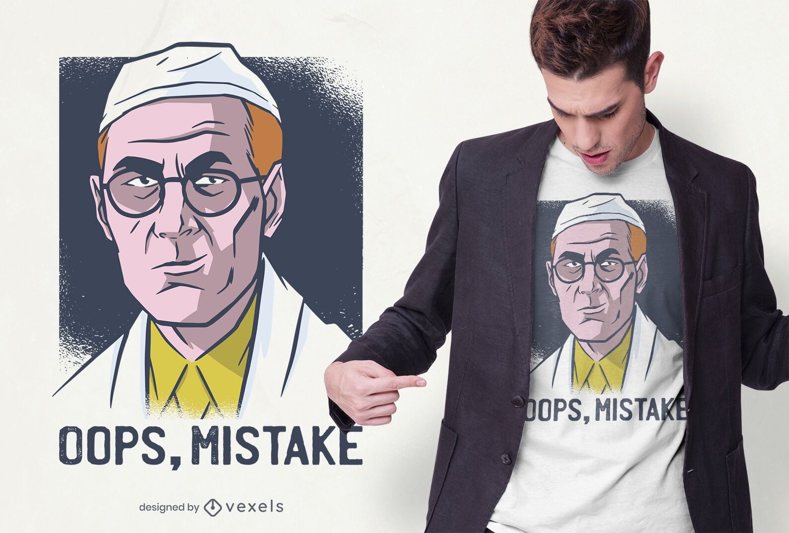 Diseño de camiseta Mistake Doctor