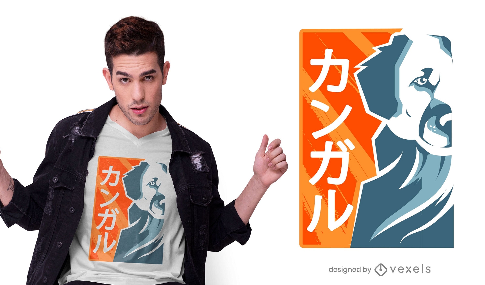 Design de camisetas japonesas Kangal Dog