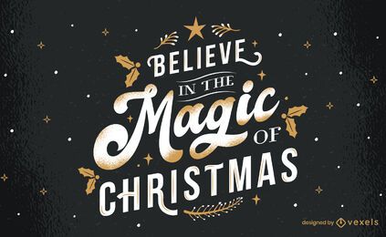 Magia del diseño de letras navideñas Magia del diseño de letras navideñas