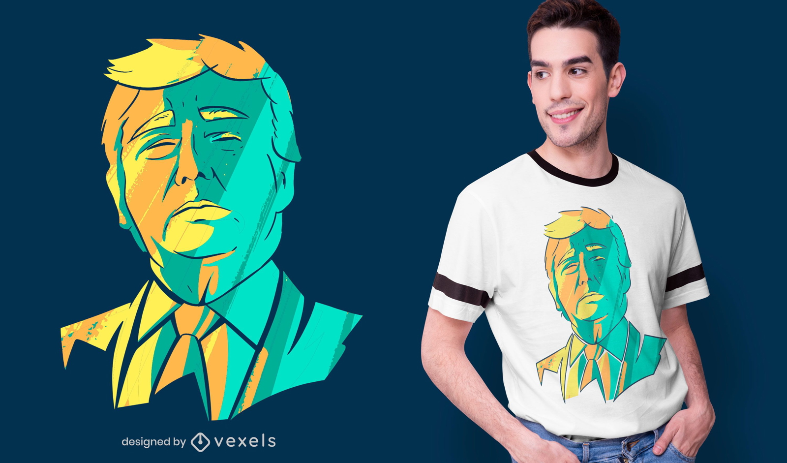 Donald Trump Kopf T-Shirt Design