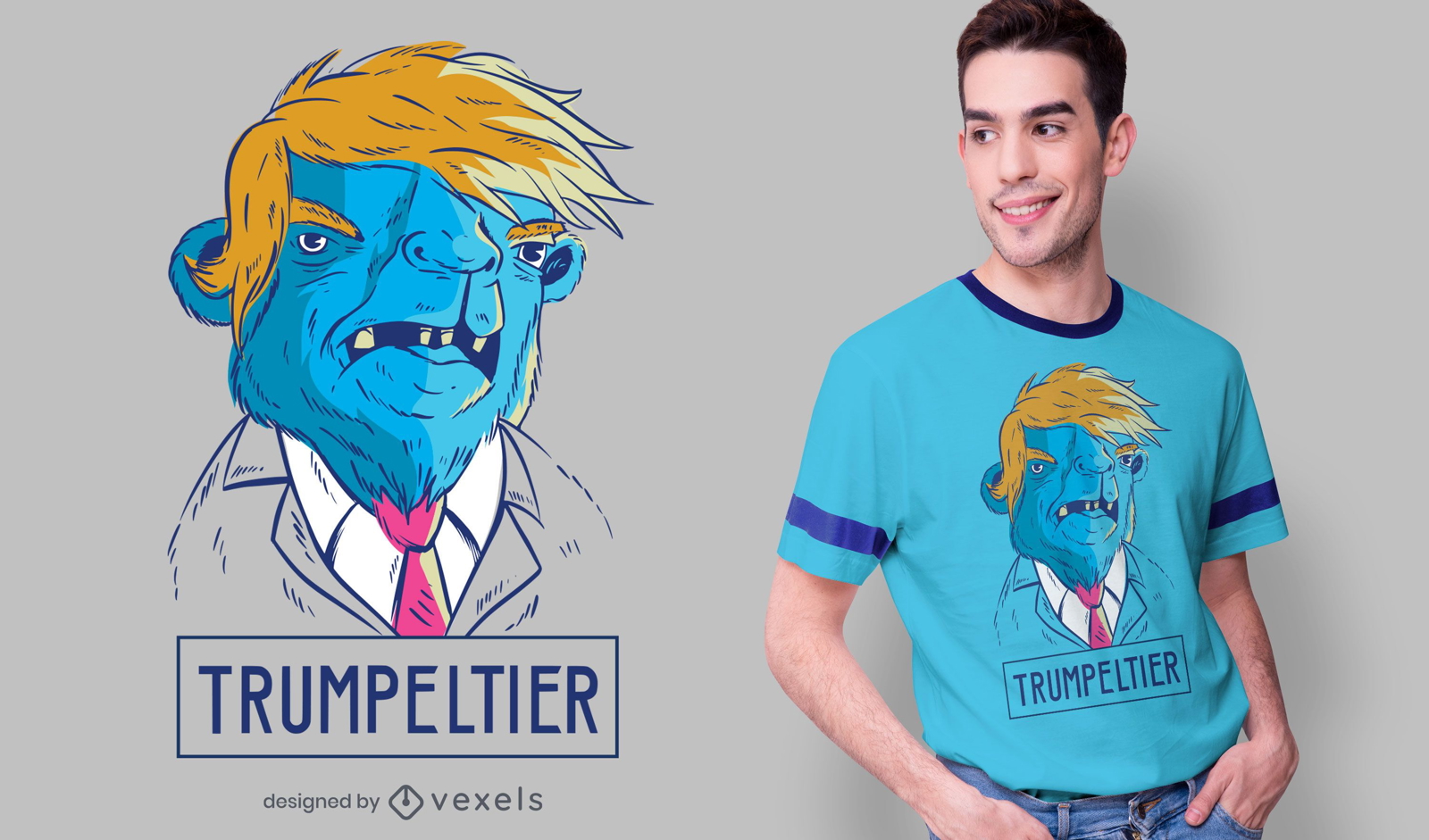 Camel Trump T-Shirt Design