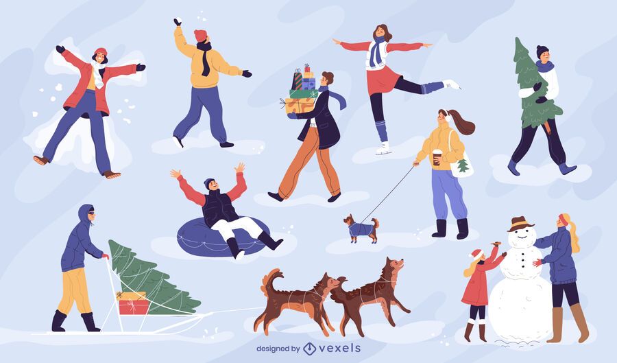 Paquete de personajes de Winter People Paquete de personajes de Winter People