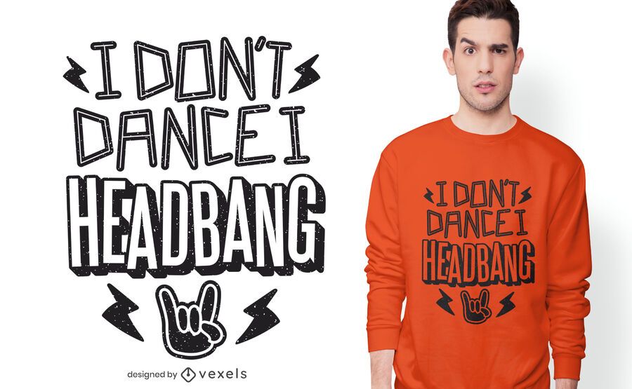 I headbang t-shirt design I headbang t-shirt design