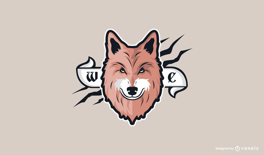Wolf head logo design Wolf head logo design