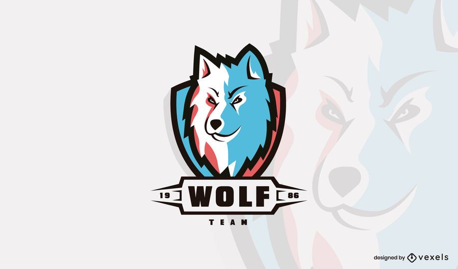 Plantilla de logotipo de cabeza de lobo Plantilla de logotipo de cabeza de lobo