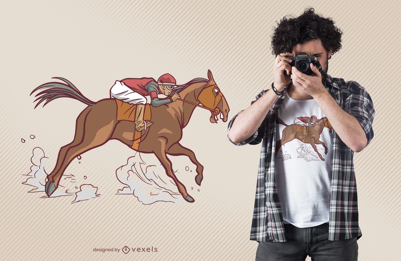 Horseback riding t-shirt design
