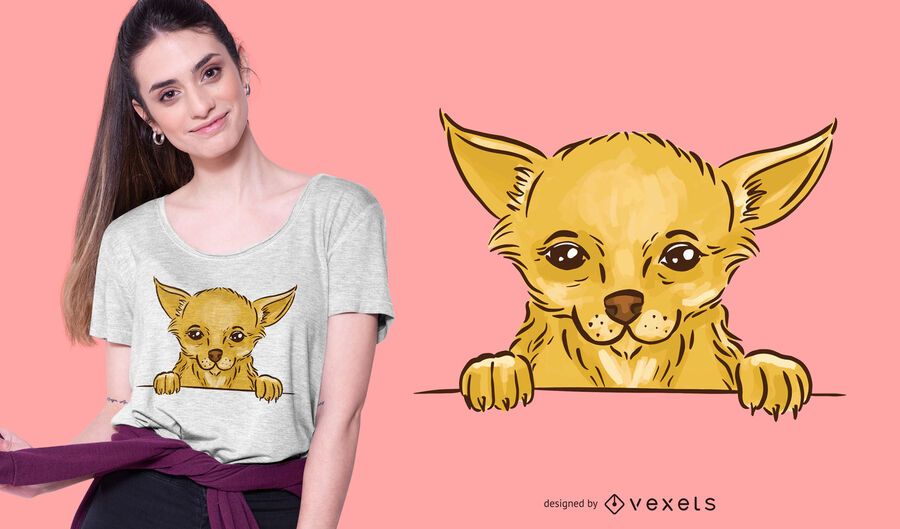 Projeto bonito do t-shirt da chihuahua Projeto bonito do t-shirt da chihuahua