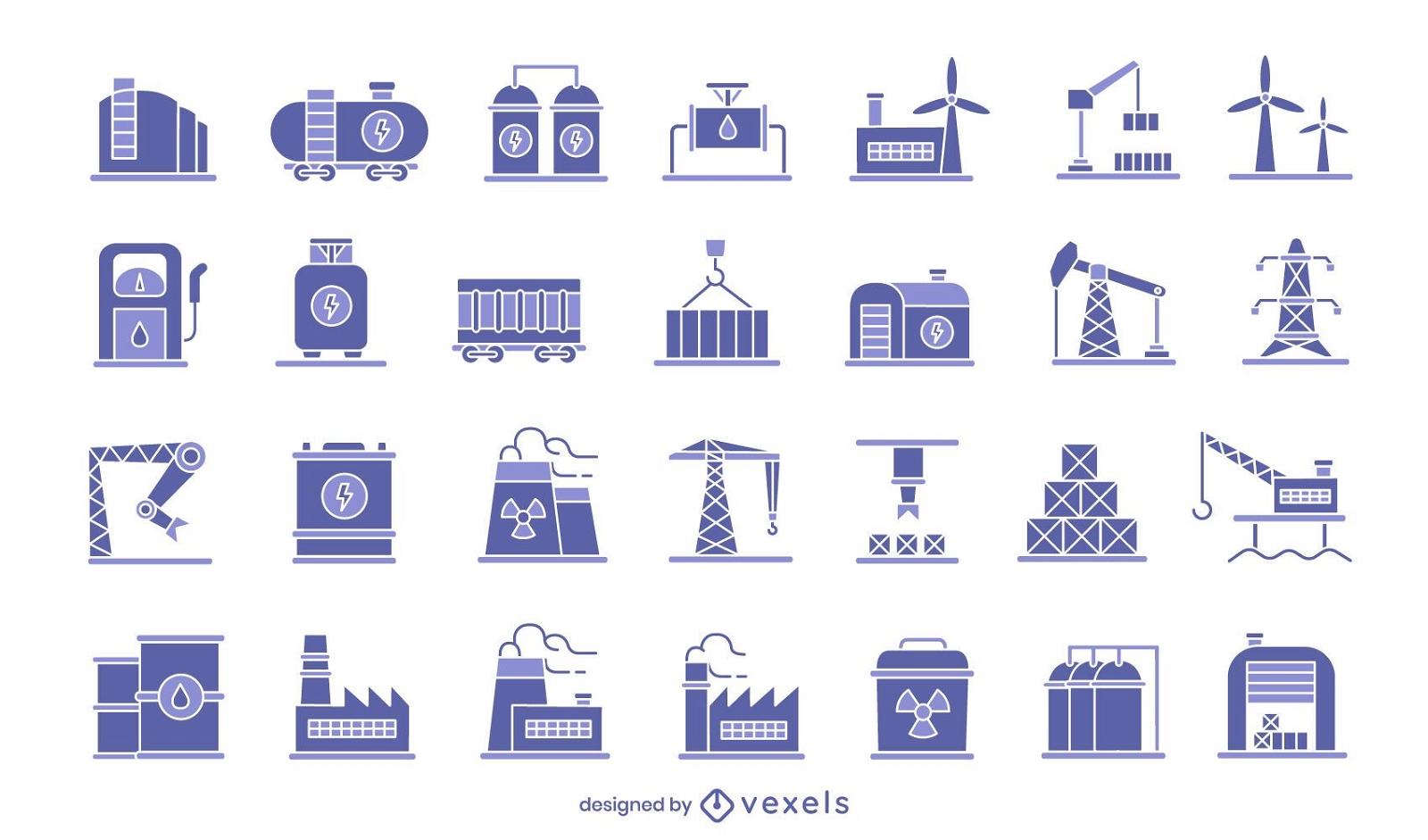 Industrie-Icon-Set