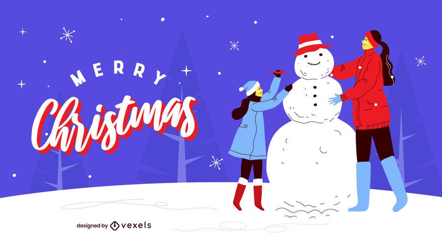 Merry christmas illustration design Merry christmas illustration design