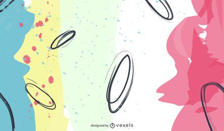 Diseño de fondo de formas abstractas