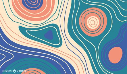 Curvy lines background design