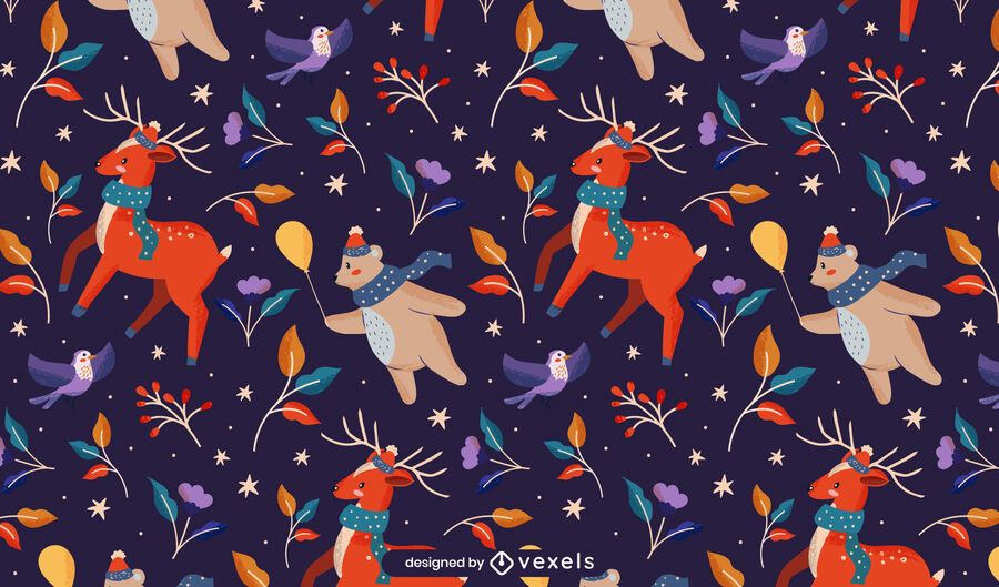 Christmas winter pattern design Christmas winter pattern design