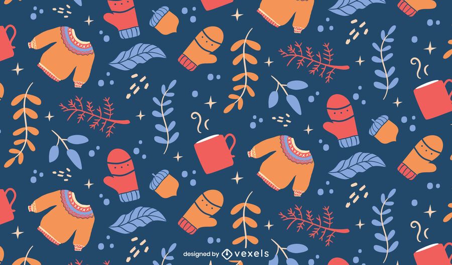 Winter elements cold pattern design Winter elements cold pattern design