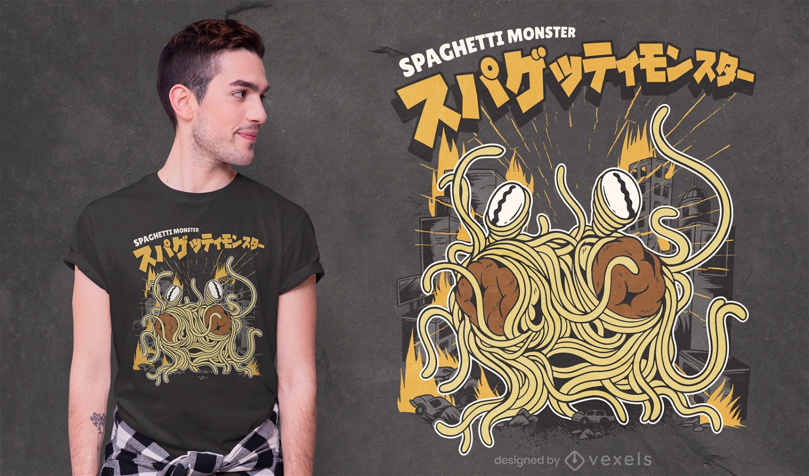 Dise?o de camiseta Spaghetti Monster