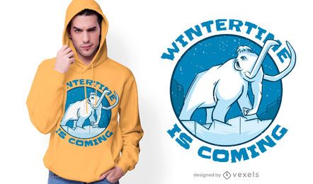 Mammut Winter Zitat T-Shirt Design
