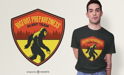 Big foot alert team t-shirt design Big foot alert team t-shirt design