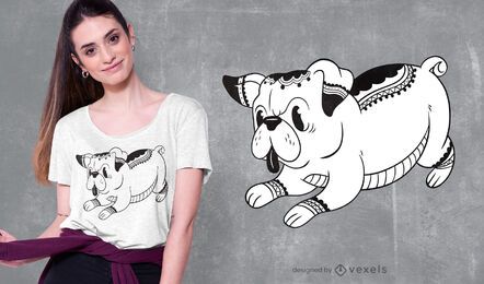 Tattoo pug t-shirt design