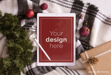 Christmas ipad mockup composition Christmas ipad mockup composition