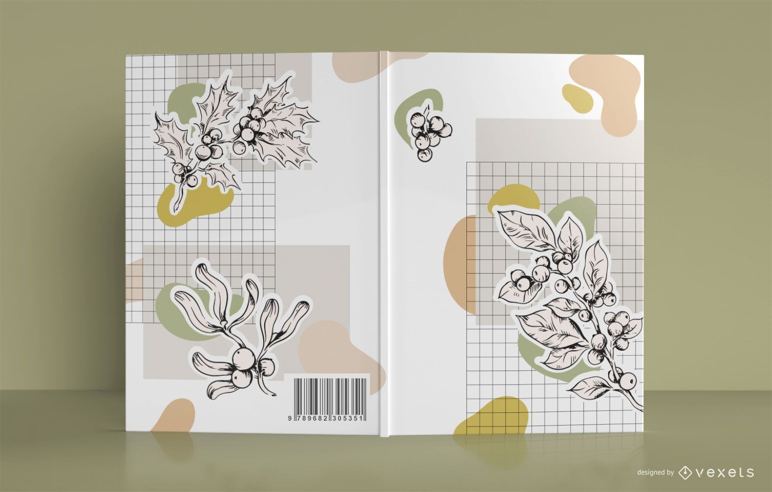 Botanisches Buchcover-Design