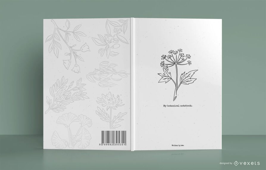Mi diseño de portada de cuaderno botánico Mi diseño de portada de cuaderno botánico