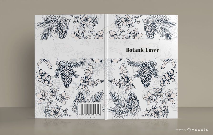 Botanic lover book cover design Botanic lover book cover design