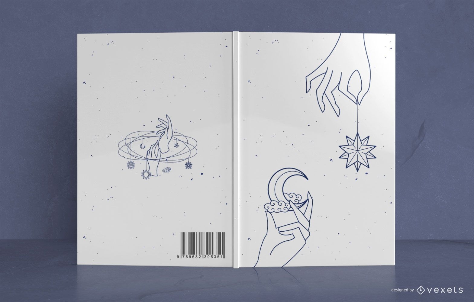 Mystic hands book cover design