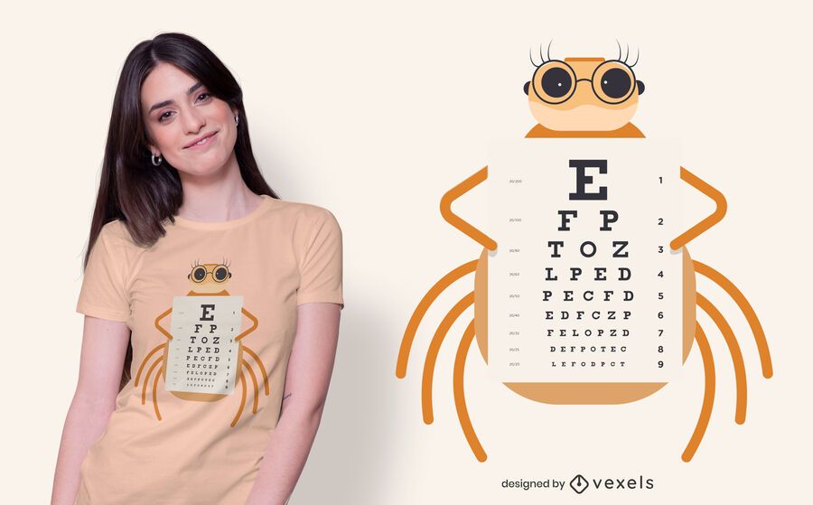 Design de t-shirt de gráfico de olho de aranha Design de t-shirt de gráfico de olho de aranha