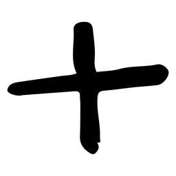 Ícone de doodle de sinal de adição Desenho PNG