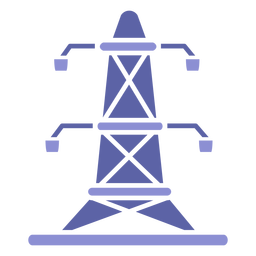 Antenna silhouette design PNG Design