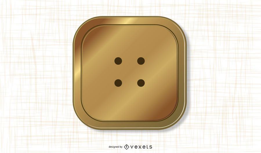 Vetor livre de botão de ouro Vetor livre de botão de ouro
