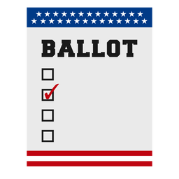 Elemento de votação eleitoral nos EUA Desenho PNG
